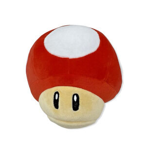 Super Mario 6" Plush Super Mushroom With Sound Jakks Pacific 2022 Works EUC